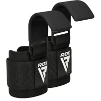 RDX W5 Gym Hook Strap Black Plus (WAN-W5B+)