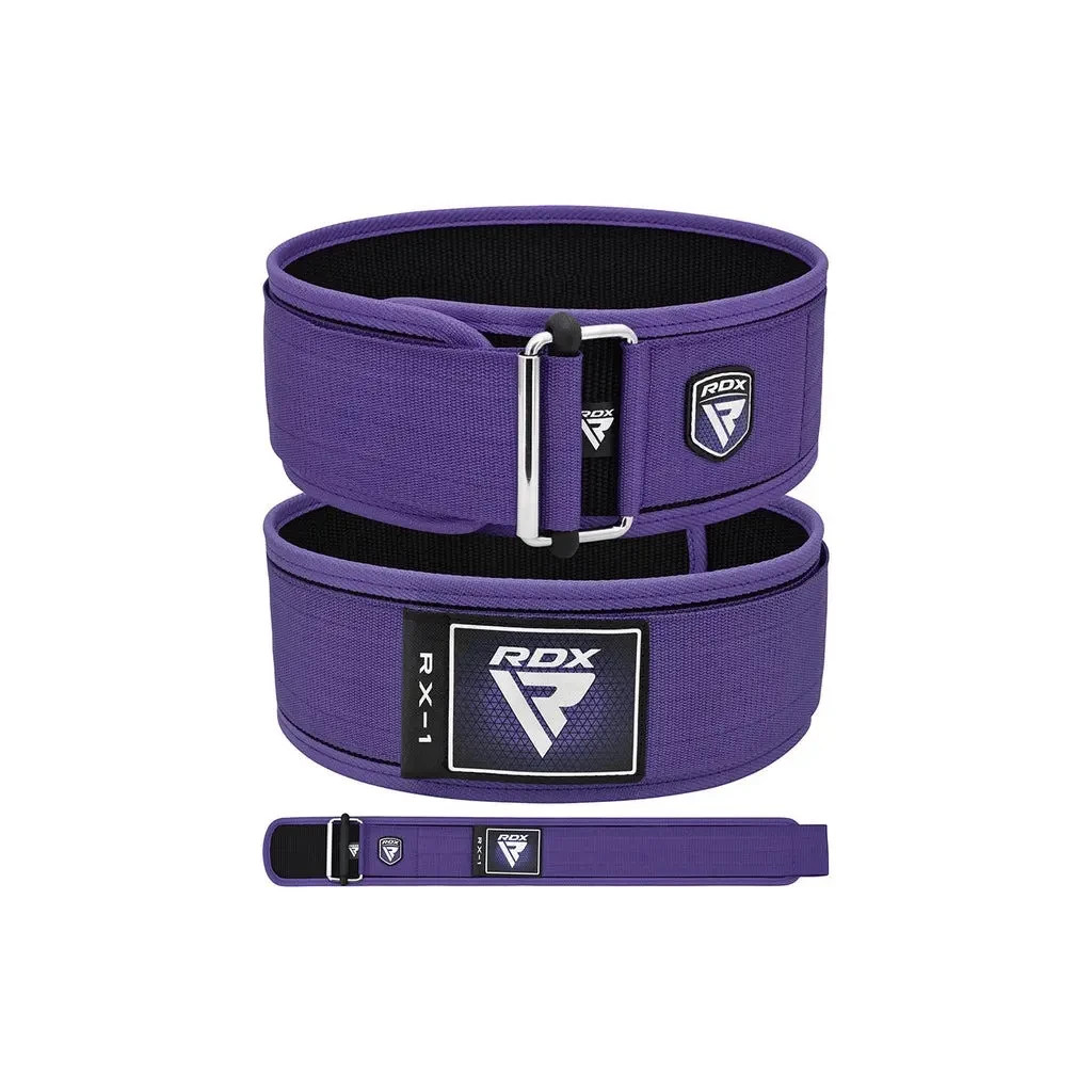 Атлетичний пояс RDX RX1 Weight Lifting Belt Purple S (WBS-RX1PR-S)