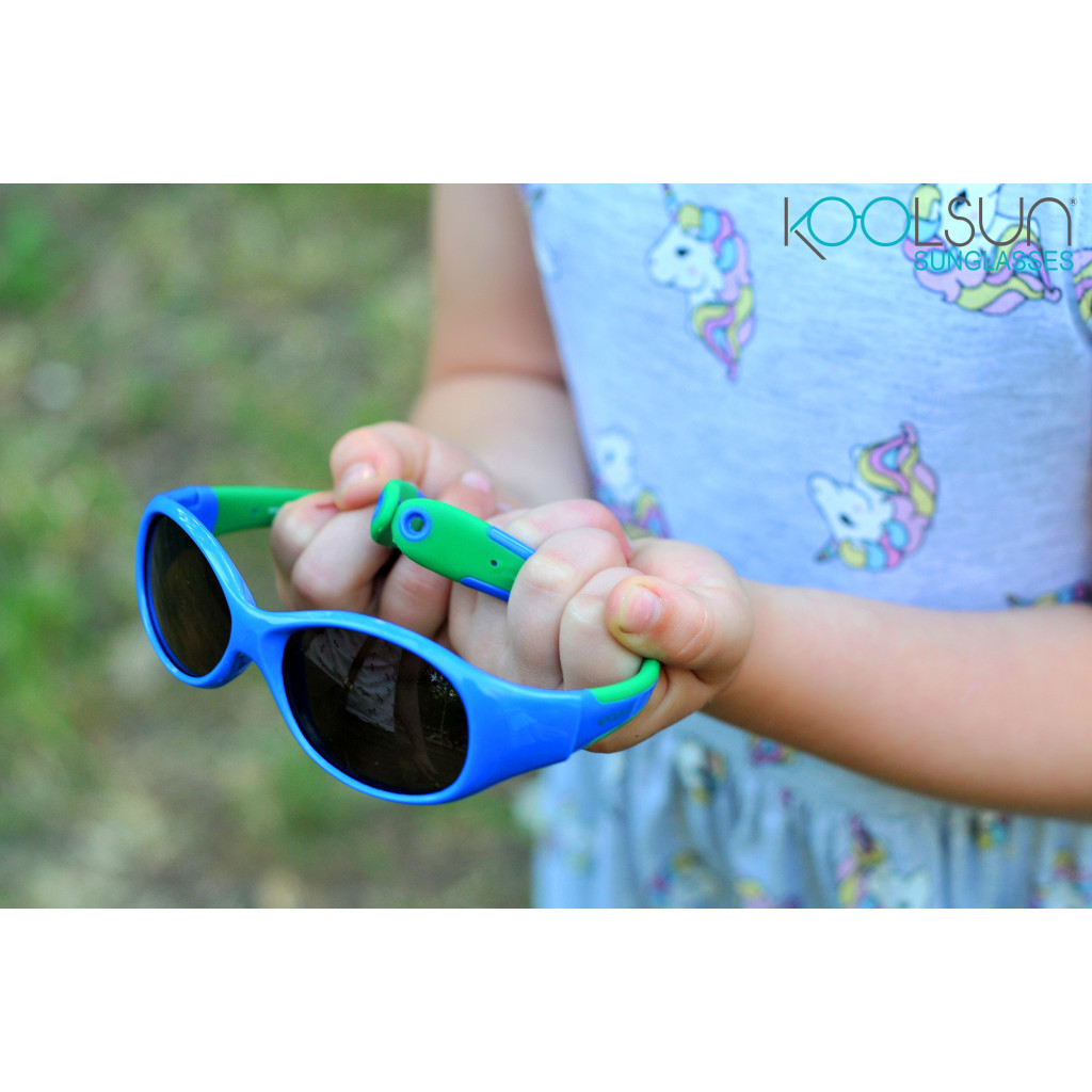 Дитячі сонцезахисні окуляри Koolsun Flex синьо-зелений 3-6 років (KS-FLRS003)