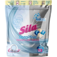 Capsules for washing Sila Sensitive 12 pcs. (4823107606083)