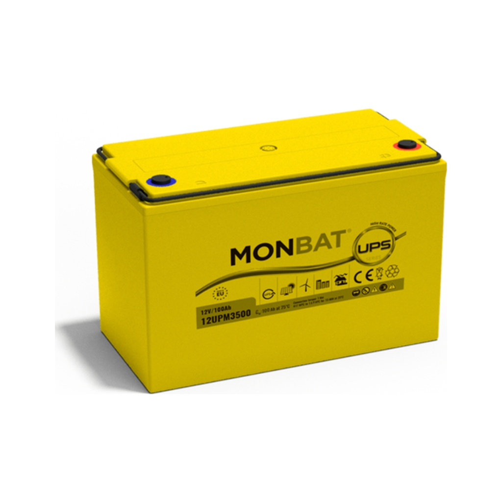 Батарея до ДБЖ MONBAT 12V-100Ah, AGM (12UPM3500)