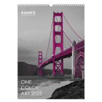 Календар Axent настінний А3 2025 рік One color art (8804-25-2-A)