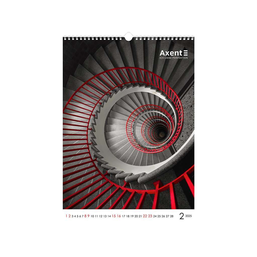 Календар Axent настінний А3 2025 рік One color art (8804-25-2-A)