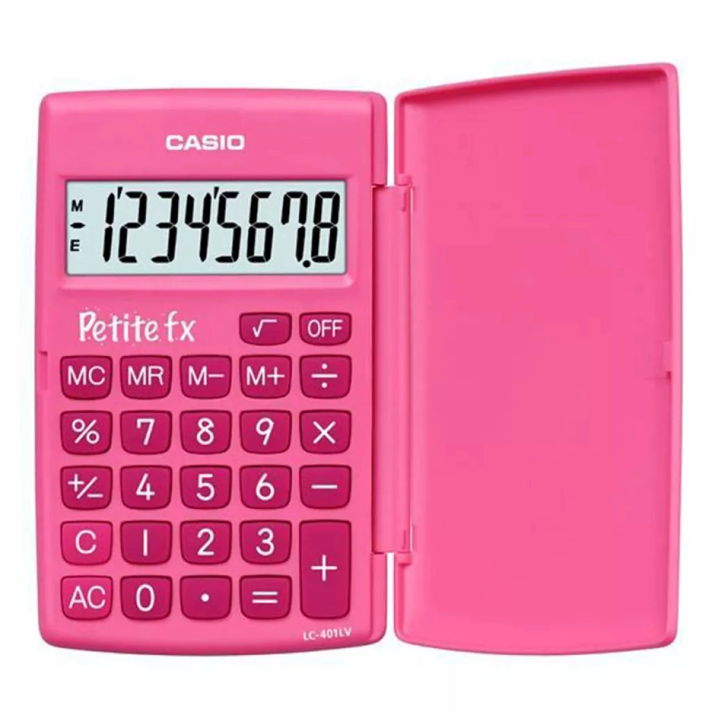 Калькулятор Casio LC-401LV-PK-W-A-EP, рожевий (CALC-CAS-LC-401LV-PK) Калькулятор Casio LC-401LV-PK-W-A-EP, рожевий (CALC-CAS-LC-401LV-PK)