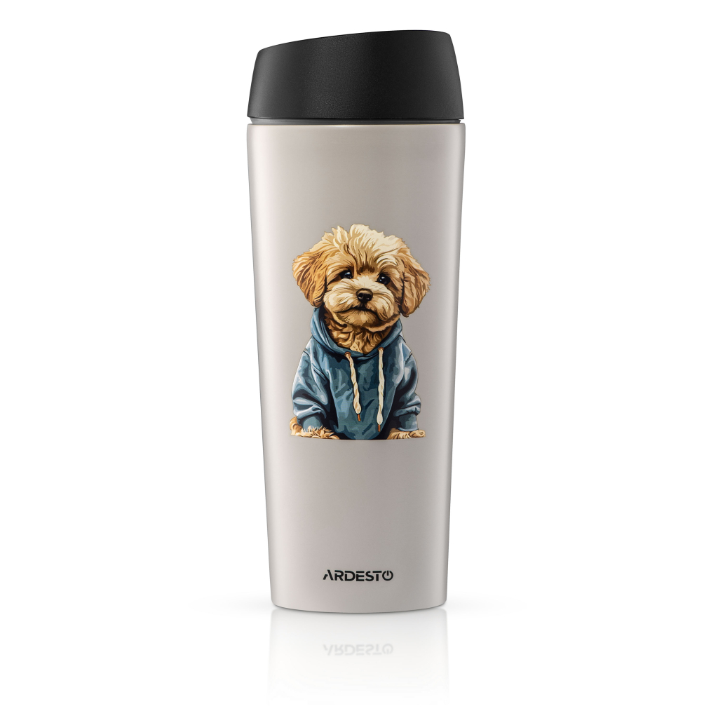Термокружка Ardesto Coffee Time Maltipoo 450мл, нержавіюча сталь, бежевий (AR2645MP) Термокружка Ardesto Coffee Time Maltipoo 450мл, нержавіюча сталь, бежевий (AR2645MP)