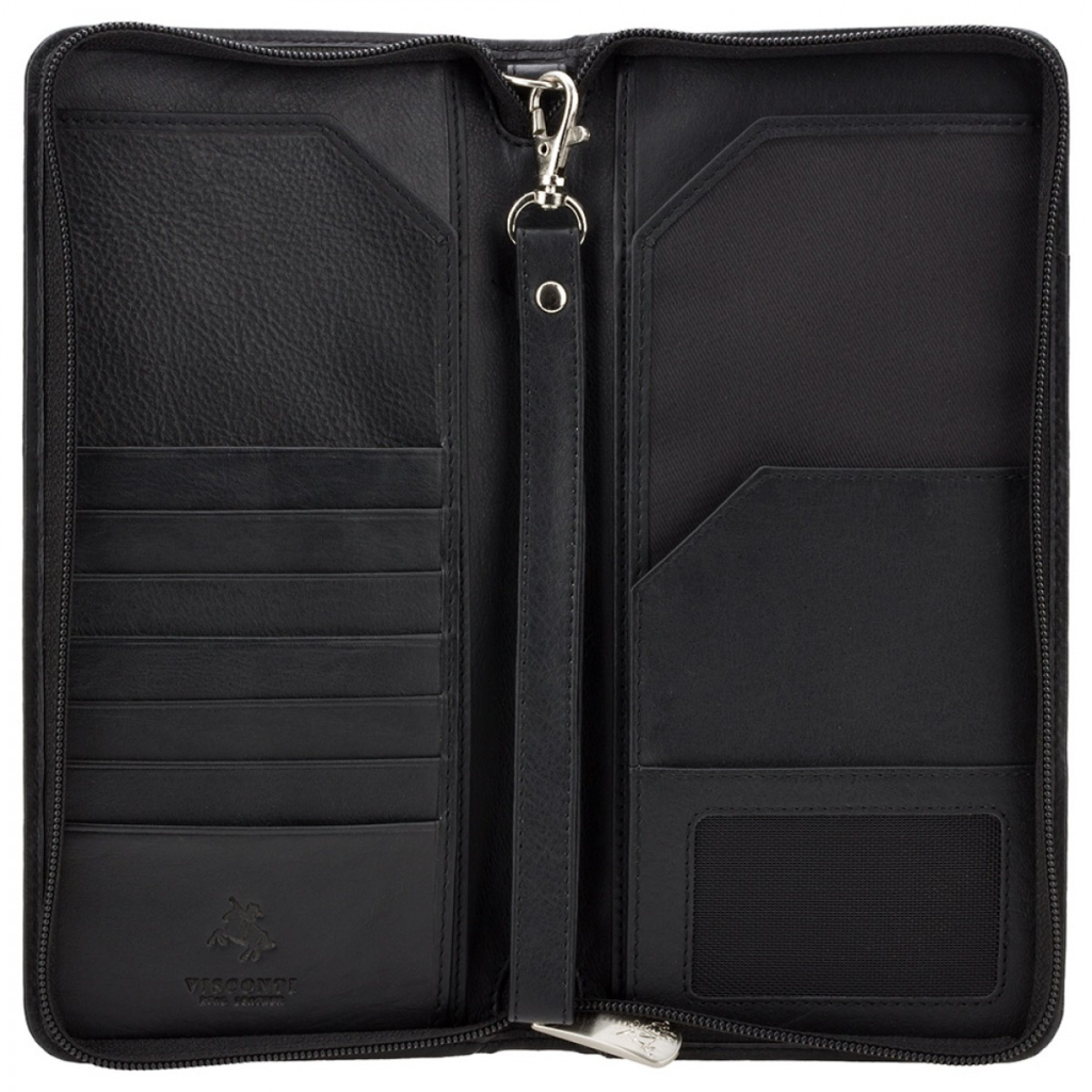 Портмоне Visconti Дорожнє 1157 Black (1157 BLK)