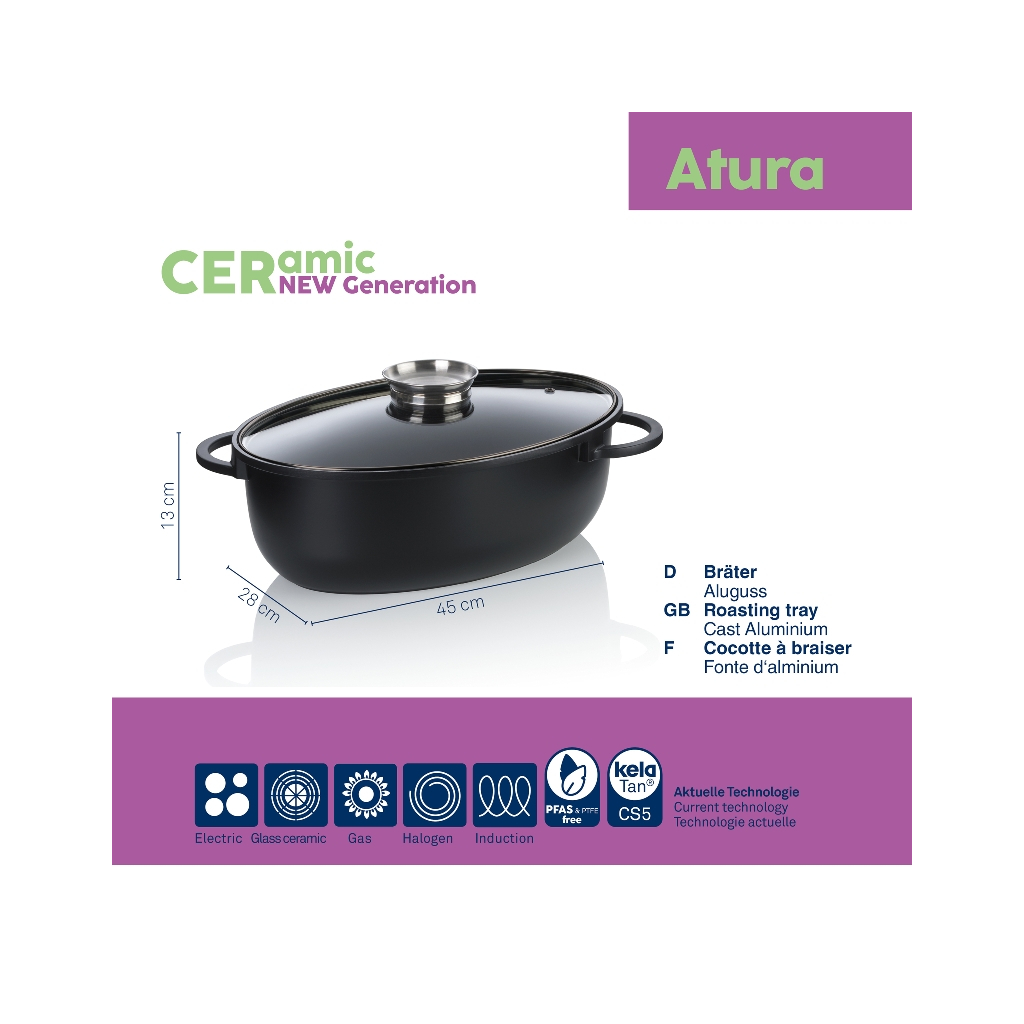 Гусятниця Kela Atura 45х28 см 8 л (15173)