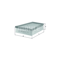 Mahle LX957/2 car air filter