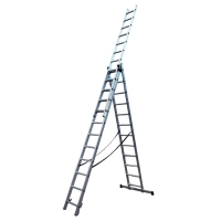 Ladder GTM 3-section, folding, 3*12xh. 3.26-8.12m (KME312)