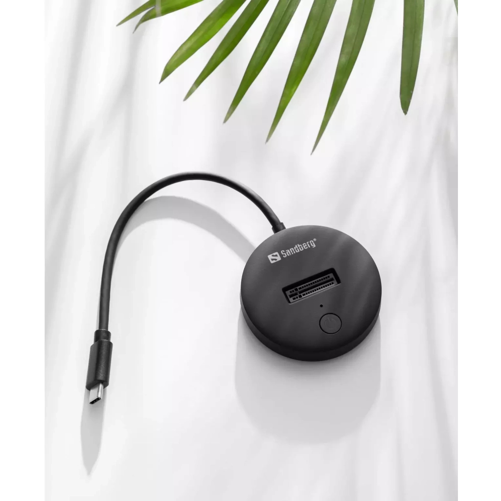 Док-станція для накопичувачів Sandberg USB3.2 Type-C toSSD M.2 NVMe M Key (136-47)