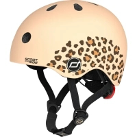 Шолом Scoot&Ride 45-51см , леопард, з ліхтариком (SR-181206-LEOPARD)