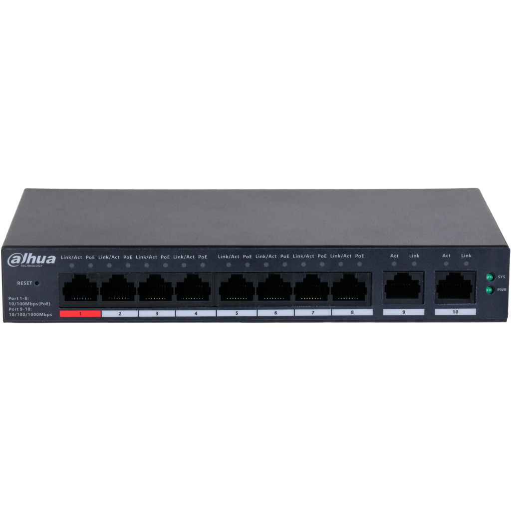 Комутатор мережевий Dahua DH-CS4010-8ET-110