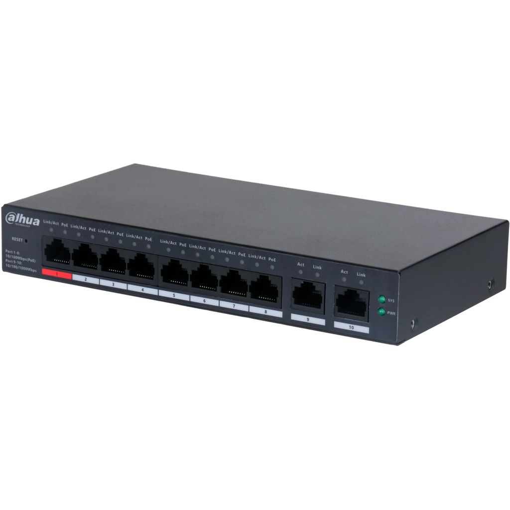 Комутатор мережевий Dahua DH-CS4010-8ET-110