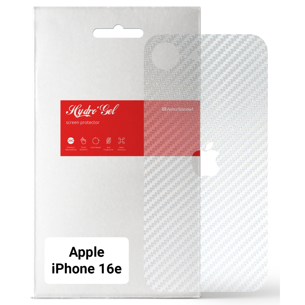 Плівка захисна Armorstandart for Back Panel Apple iPhone 16e Carbone Transparent (ARM85458)