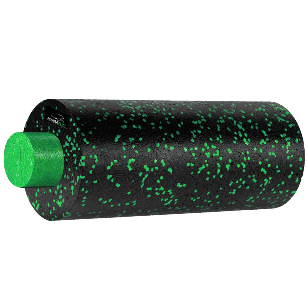 Масажний ролик PowerPlay PP-4348 2 in 1 EPP Foam Roller 33x14см Чорно/Зелений (PP_4348_Green_(33*14))