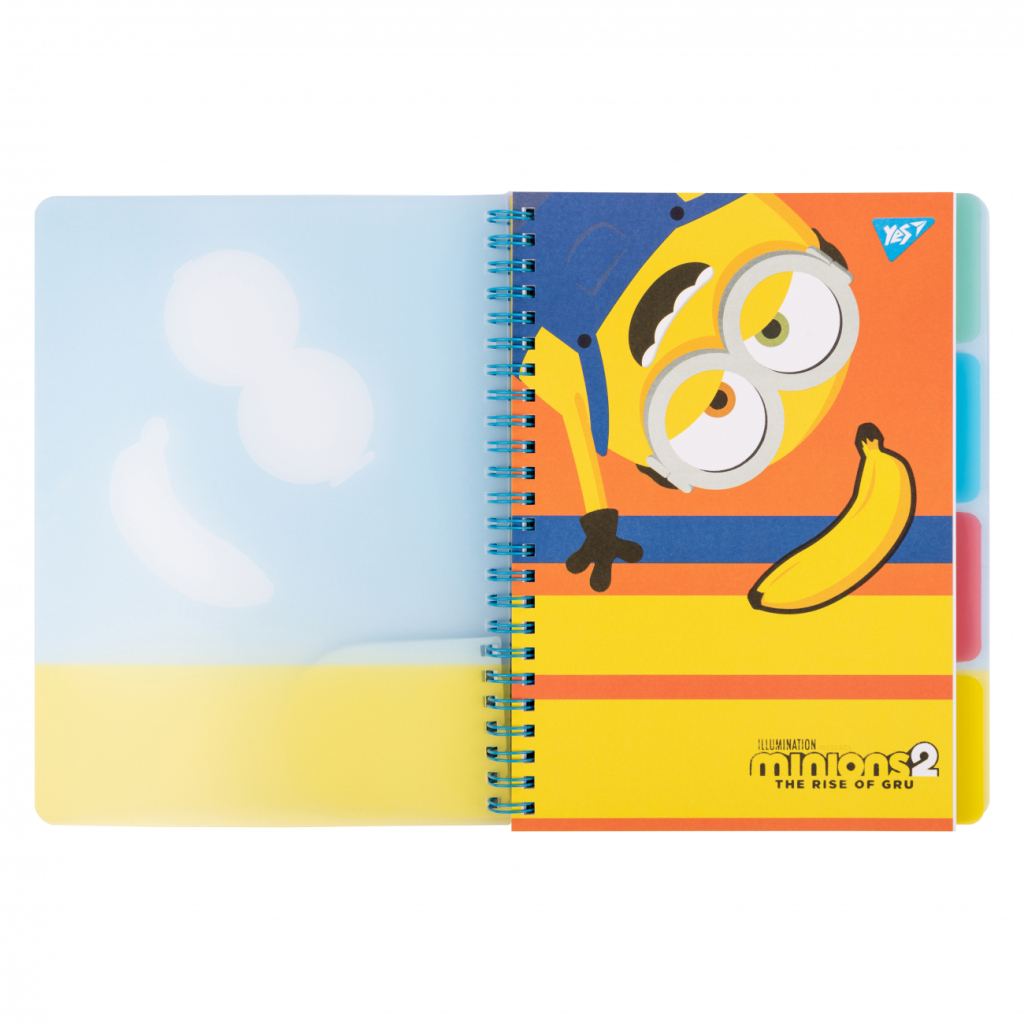 Зошит Yes А5 Minions пластикова обкладинка 80 аркушів, лінія (765739)