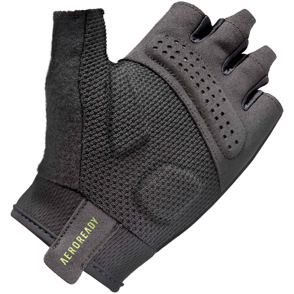 Рукавички для фітнесу Adidas Essential Training Gloves ADGB-15002GN чорний, зелений M (885652025966)