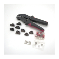 Clamp for terminals CINLINELE Black-red + nozzles 06 -0.5-6mm2, 02C -0.5-2.5mm2, 06WF -0.25-16mm2, 48B -0.5-2.5mm2 (Cinlin-2549)