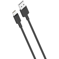 Дата кабель USB 2.0 AM to USB-C 1.0m 2.4A black XO (NB156-TC-1-BK)