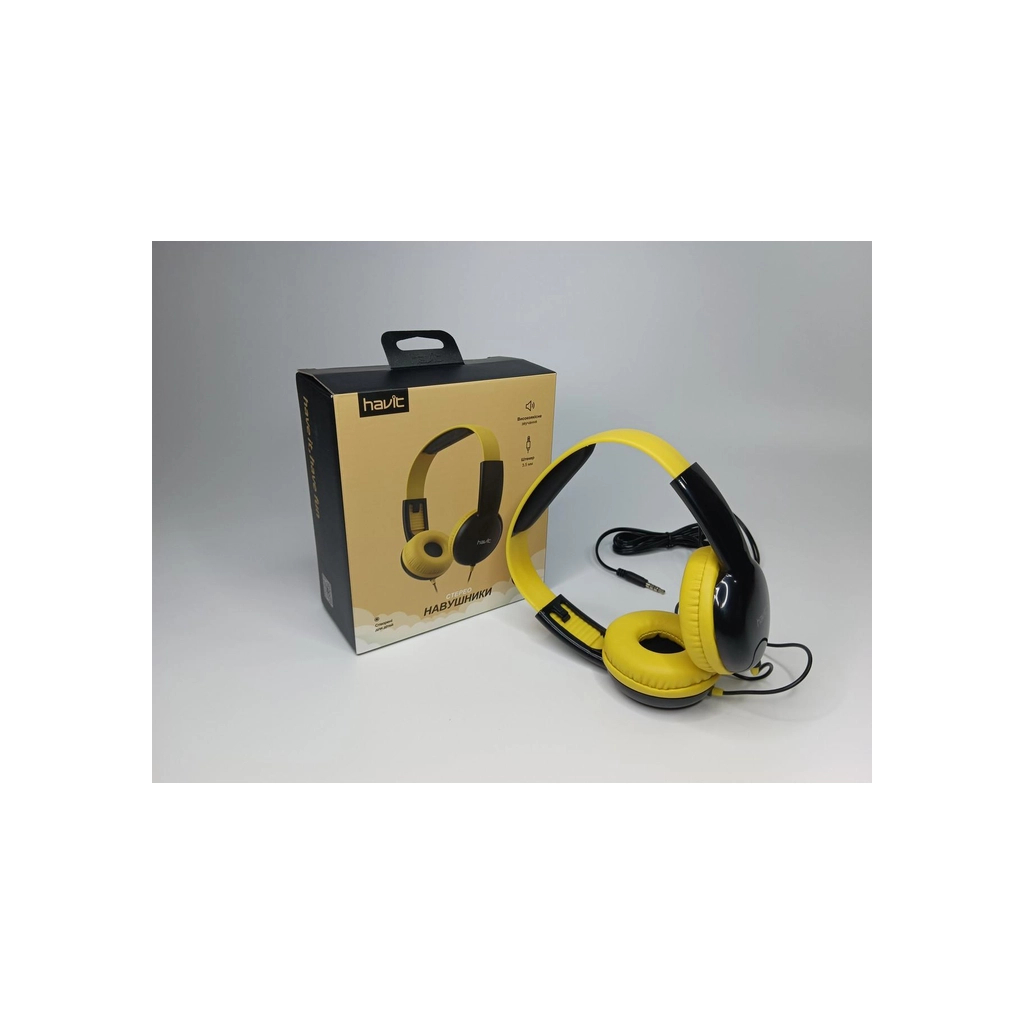 Навушники Havit HV-H211d Yellow/Black (HV-H211d) Навушники Havit HV-H211d Yellow/Black (HV-H211d)