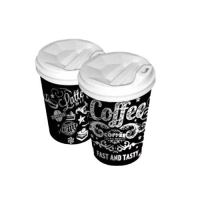 Стакани одноразові Romus Coffee Late паперові 110 мл 50 шт. Чорні (21471)