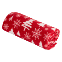 Plaid ARDESTO Christmas Fleece 130x160cm, 100% polyester, snowy Christmas trees (ART0715PB)