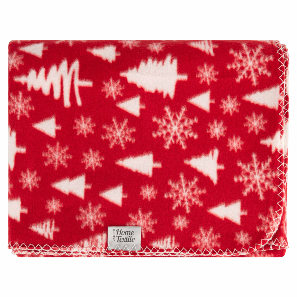 Плед Ardesto Christmas Fleece 130x160см, 100% поліестер, засніжені ялинки (ART0715PB) Плед Ardesto Christmas Fleece 130x160см, 100% поліестер, засніжені ялинки (ART0715PB)