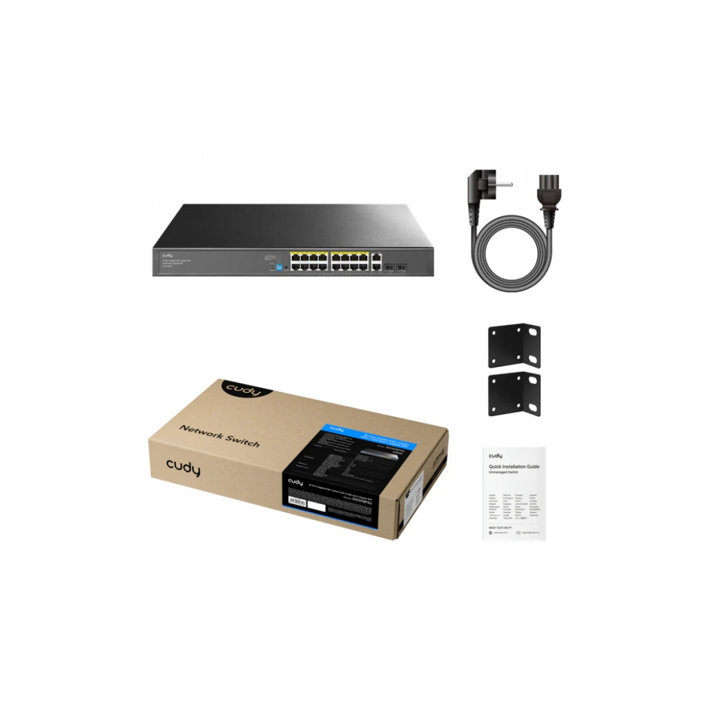 Комутатор мережевий Cudy GS1018PS2 Комутатор мережевий Cudy GS1018PS2