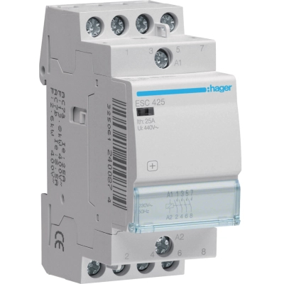 Автоматичний вимикач Hager 25 A 230V 4NO 2P (A) (ESC425)