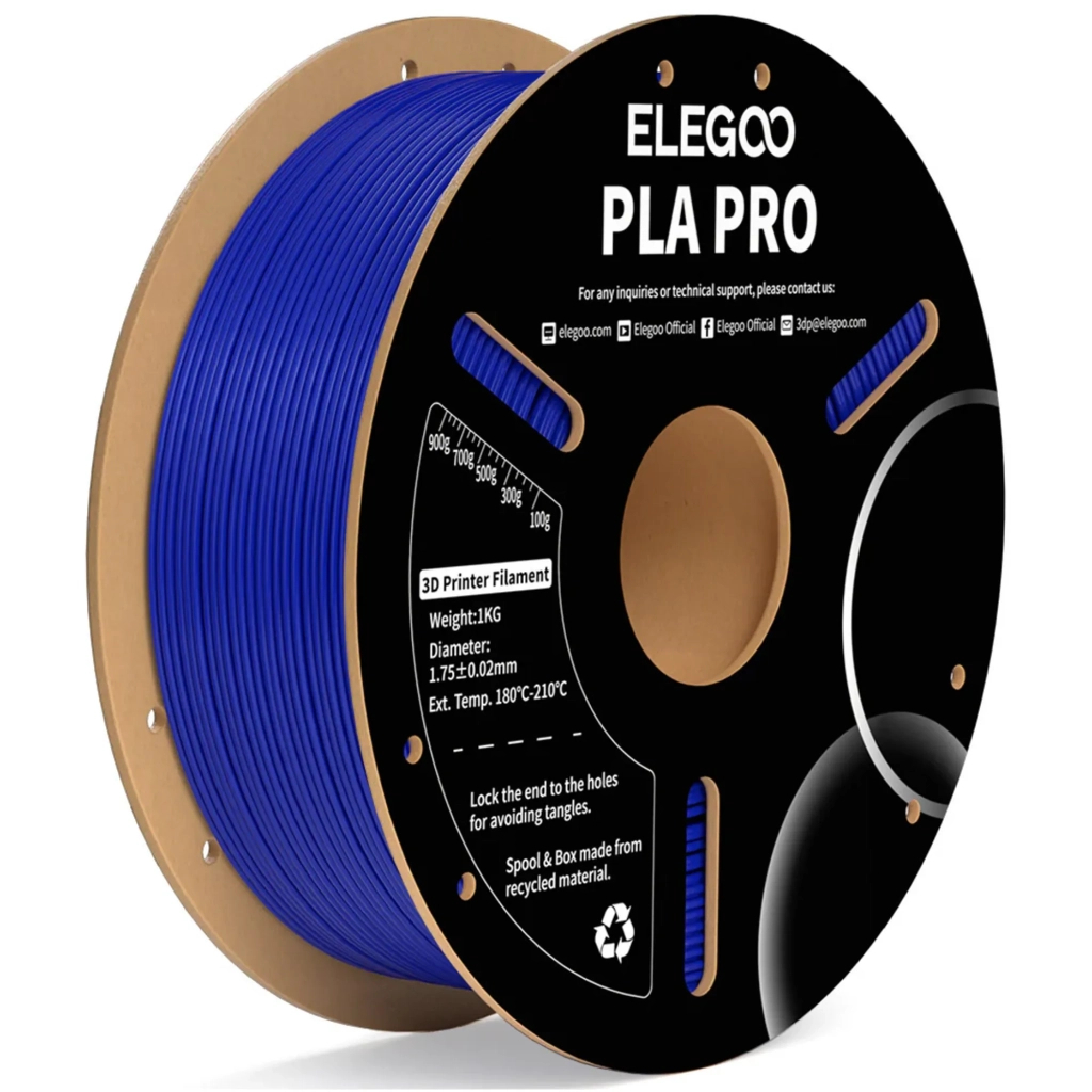 Пластик для 3D-принтера ELEGOO PLA PRO 1кг, 1.75мм, blue (50.203.0191)