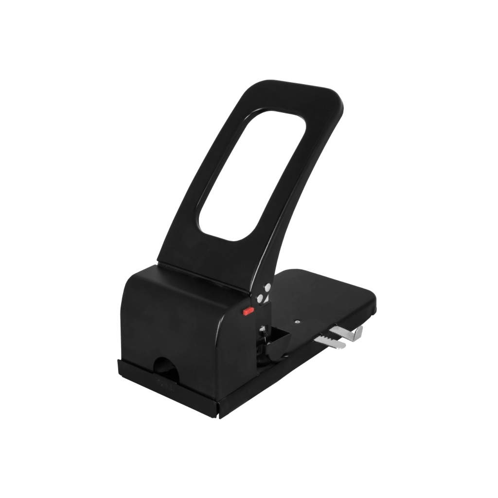 Діркопробивач Economix металевий корпус з лінійкою, до 100 аркушів чорний (E40126)