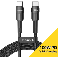 Дата кабель USB-C to USB-C 0.5m 100W black Essager (EXCTT1-XCB01)