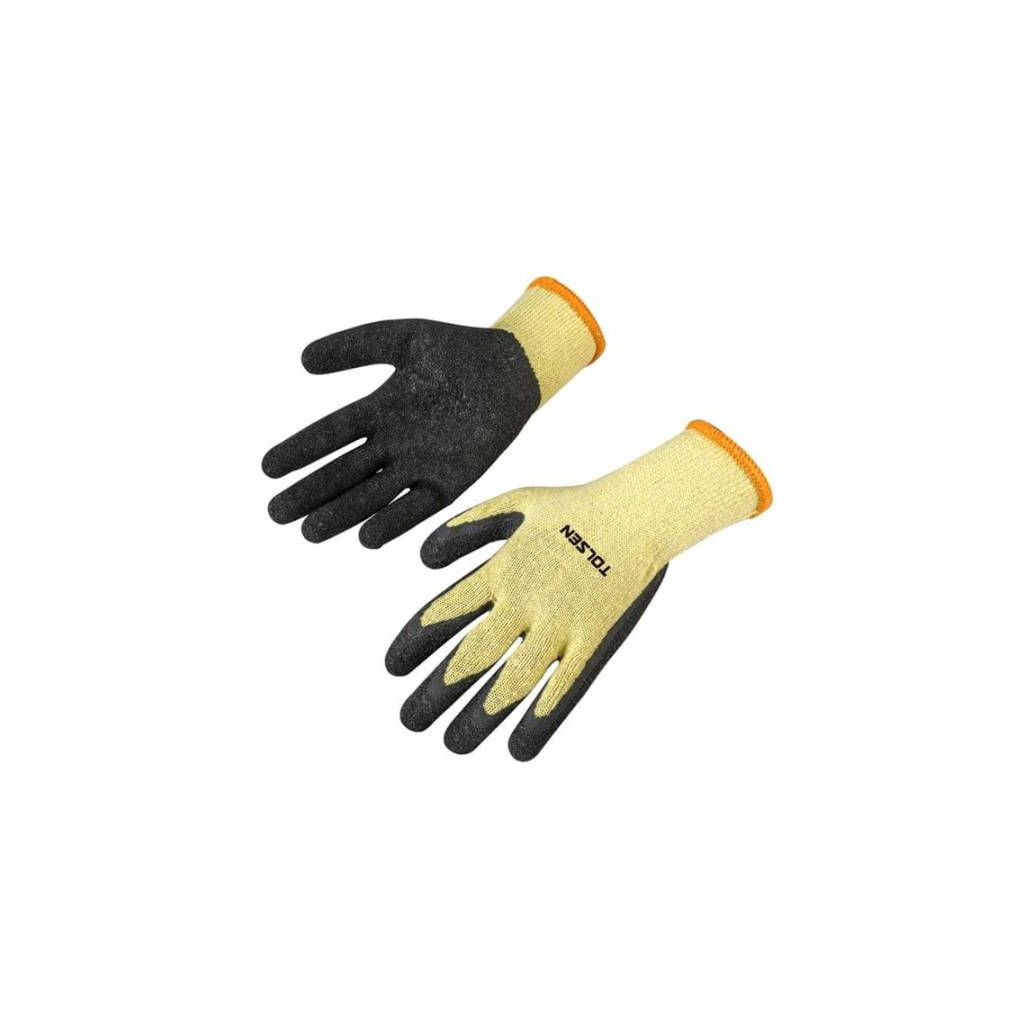 Захисні рукавиці Tolsen робочі покриті спіненим латексом жовті XXL (11) (45313) Захисні рукавиці Tolsen робочі покриті спіненим латексом жовті XXL (11) (45313)