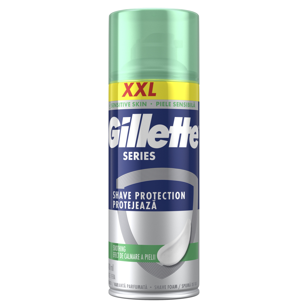 Піна для гоління Gillette Series Soothing Для чутливої шкіри з алое вера 400 мл (8006530162982)