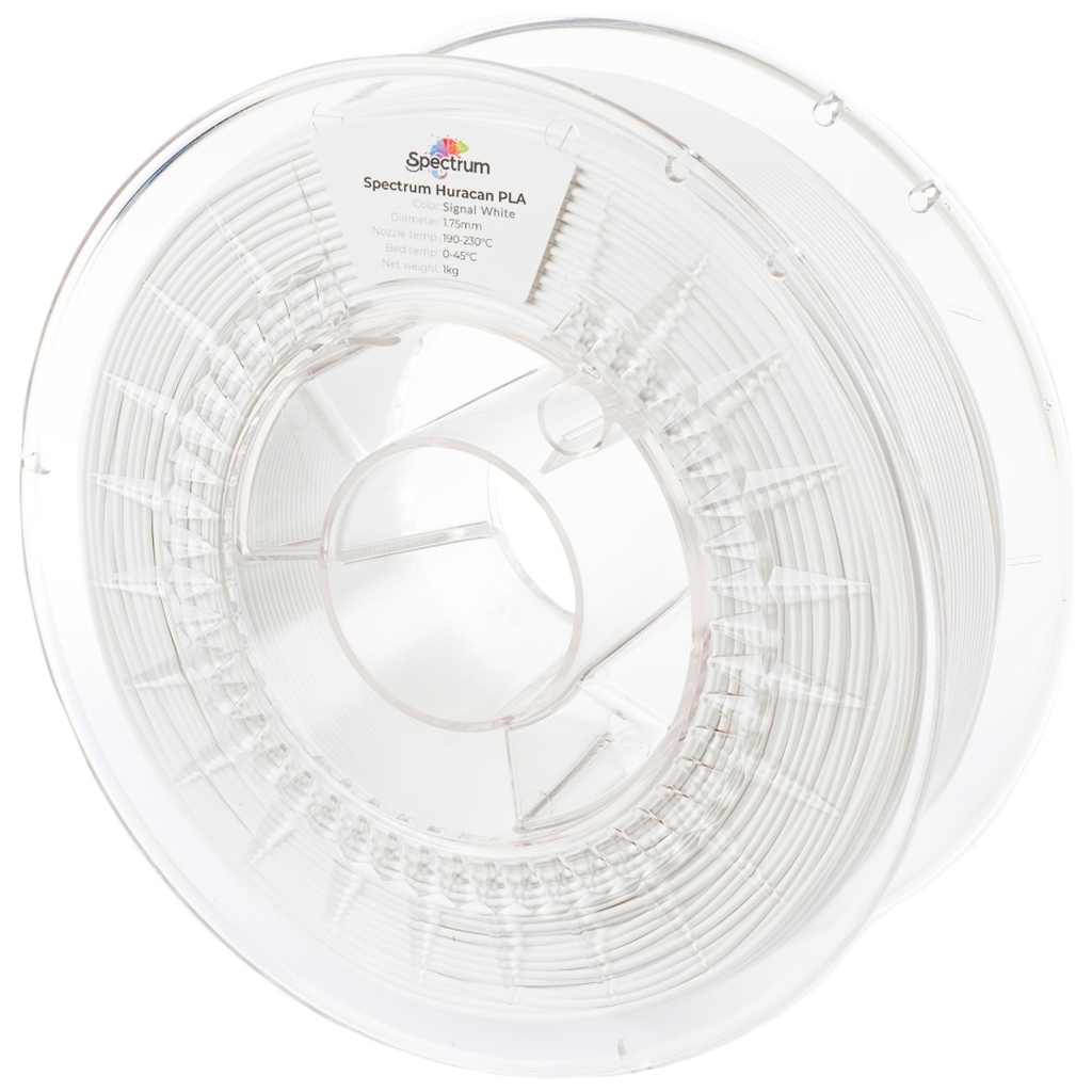 Пластик для 3D-принтера Spectrum PLA Huracan PLA 1.75mm 1kg SIGNAL WHITE (80929)