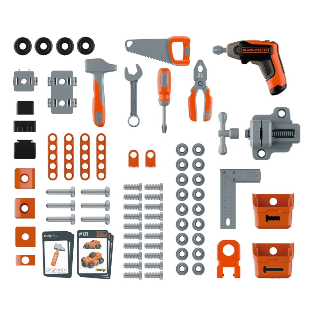 Ігровий набір Smoby Блек + Деккер. Професійна майстерня 95 аксесуарів (7600360740)