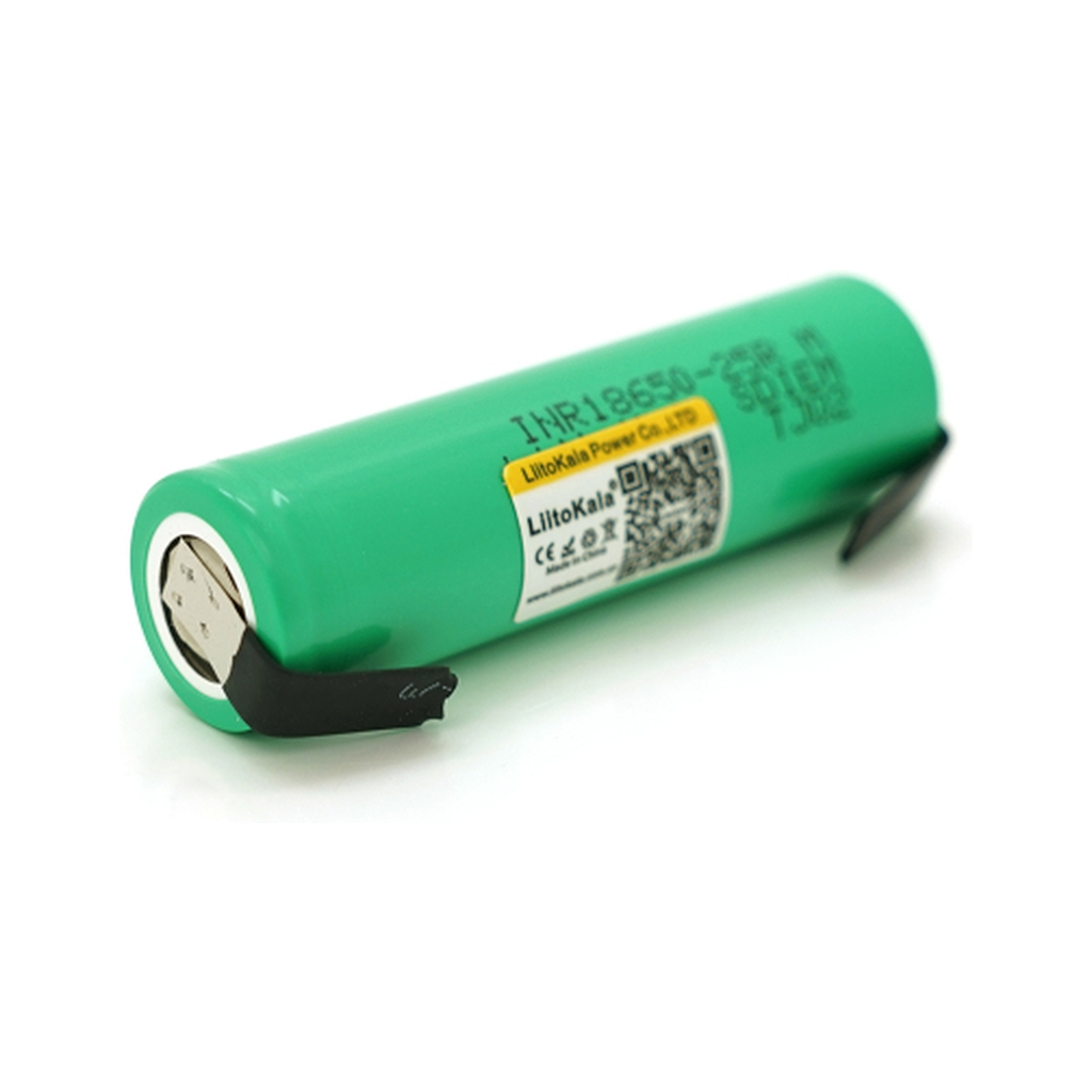 Акумулятор 18650 2500mah (2450-2650mah), 3.7V(2.75-4.2V), Green Liitokala (Lii-25R-N)