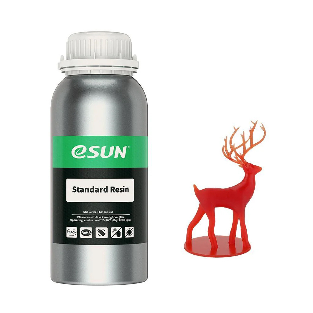 Фотополімерна смола eSUN Resin standard UV/LCD Red 1kg (STANDARDRESIN-R1000G)