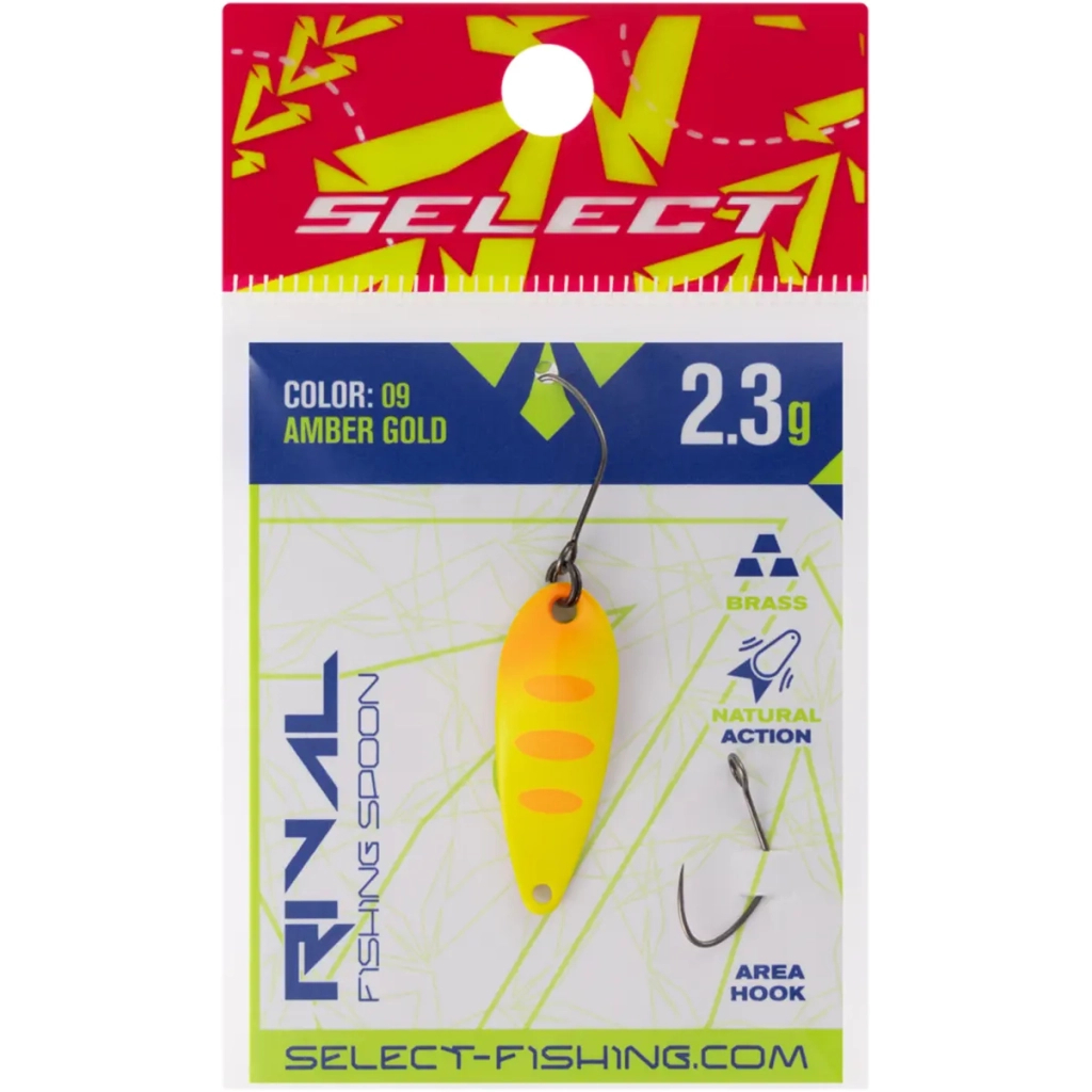 Блешня Select Rival 2.3g 30mm 09 Amber Gold (1870.80.09)