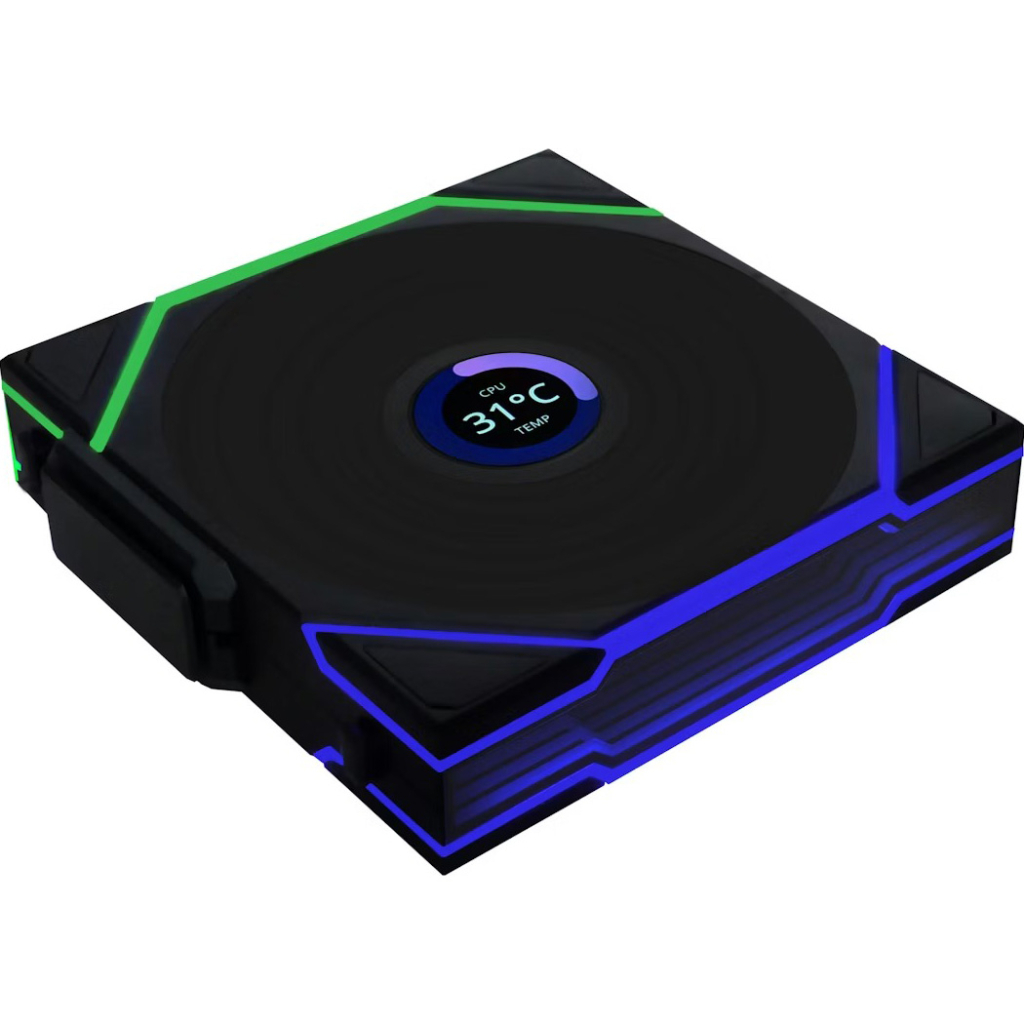 Кулер до корпусу Lian Li UNI Fan TL WIRELESS LCD 120-1, Black (G99.12TLLCD1W1B.00) Кулер до корпусу Lian Li UNI Fan TL WIRELESS LCD 120-1, Black (G99.12TLLCD1W1B.00)