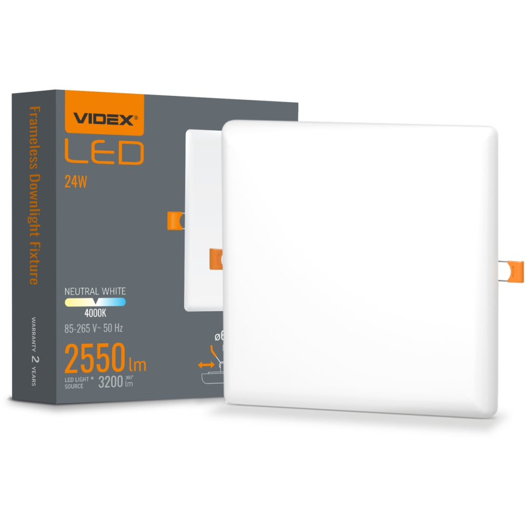 Світильник Videx VLE-DLFS-244 24W 4000K (VLE-DLFS-244)