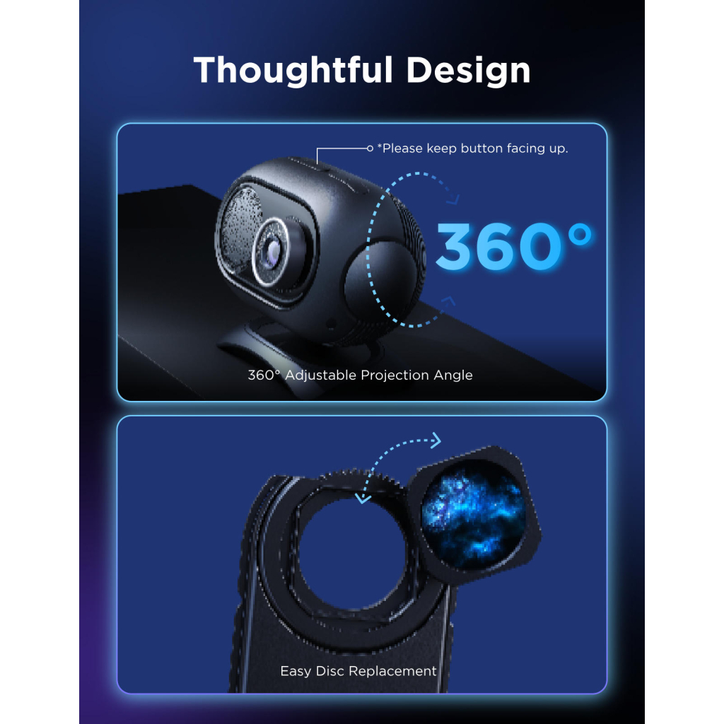 Світильник Govee Зірковий проектор H609D Galaxy Light Projector 2 Pro, RGB, WI-FI/Bluetooth (H609D311) Світильник Govee Зірковий проектор H609D Galaxy Light Projector 2 Pro, RGB, WI-FI/Bluetooth (H609D311)