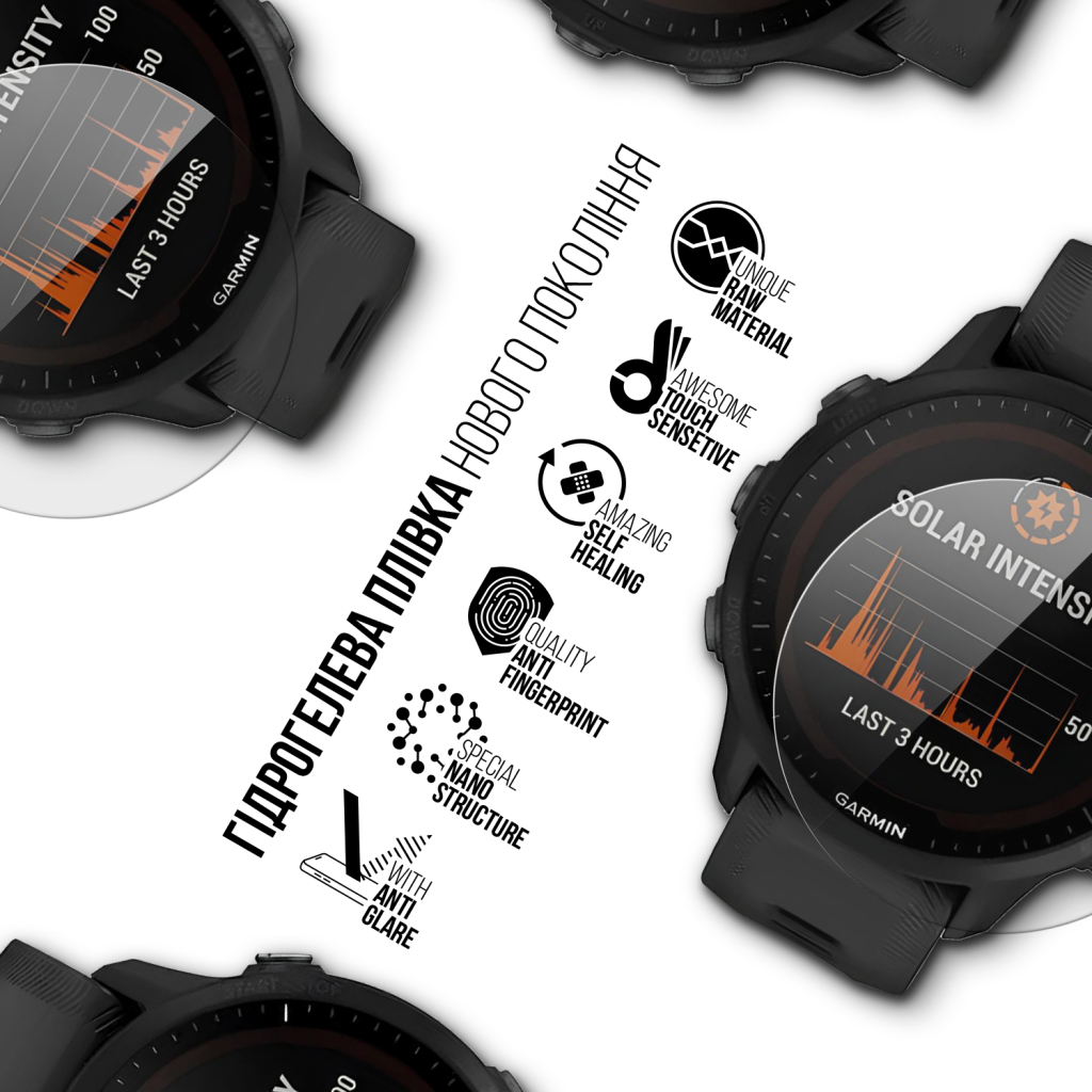 Плівка захисна Armorstandart Matte hydrogel Garmin Forerunner 955 6 pcs (ARM92016) Плівка захисна Armorstandart Matte hydrogel Garmin Forerunner 955 6 pcs (ARM92016)