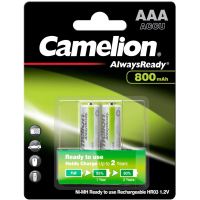 Акумулятор Camelion AА 800mAh Ni-MH Always Ready HR6 BP2 (NH-AA800ARBP2)