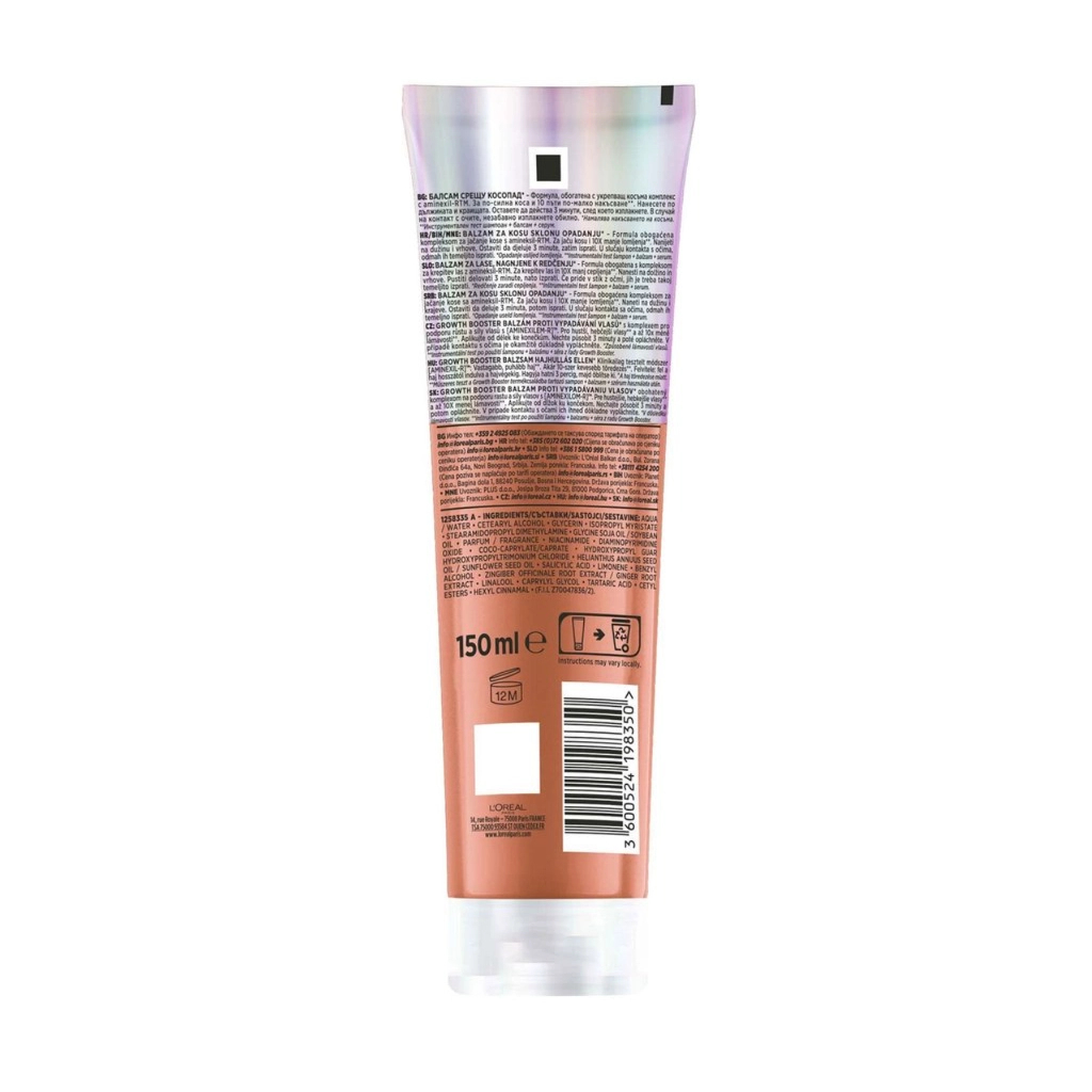 Кондиціонер для волосся Elseve Growth Booster Anti-Fall Conditioner 150 мл (3600524198350)