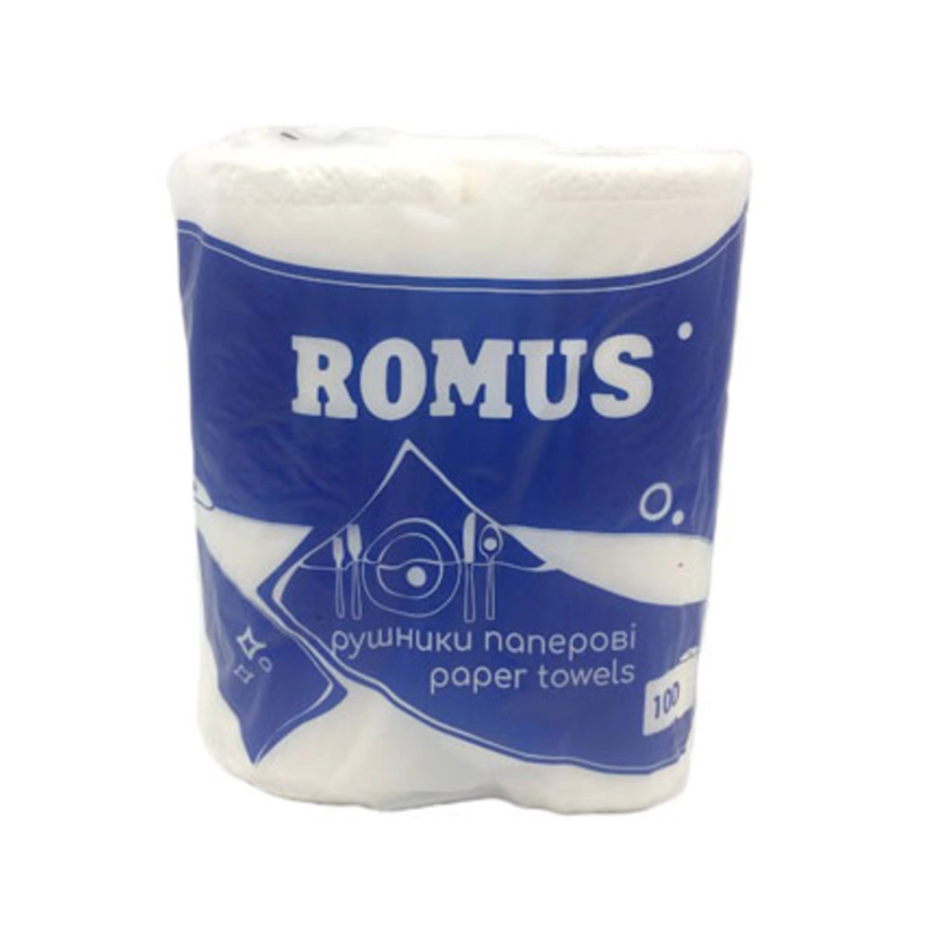 Паперові рушники Romus 2 шари 100 відривів 2 рулони (4820266290825) Паперові рушники Romus 2 шари 100 відривів 2 рулони (4820266290825)