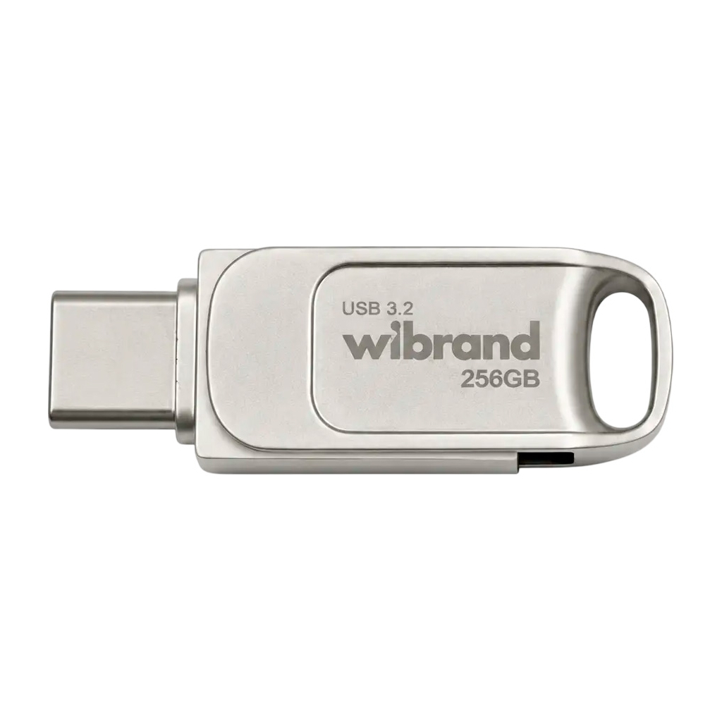 USB флеш накопичувач Wibrand 256GB Bee Silver USB 3.2/Type-C (WI3.2TC/BE256TC039S)