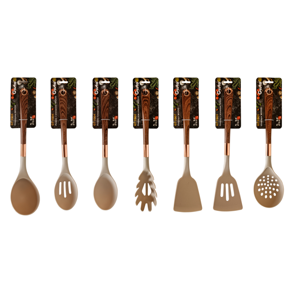 Ложка кухарська Gusto GT-5904 Wood нейлон (118620) Ложка кухарська Gusto GT-5904 Wood нейлон (118620)