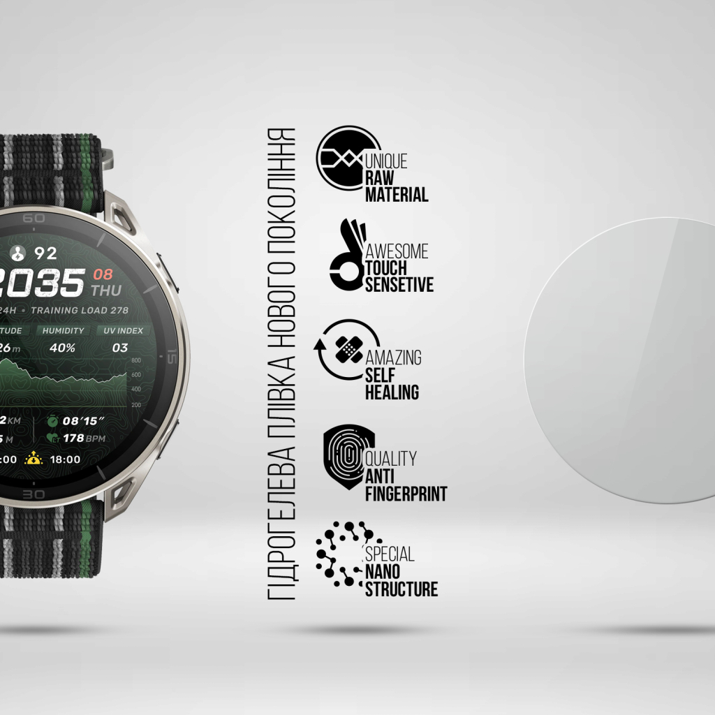 Плівка захисна Armorstandart hydrogel Amazfit Cheetah 2 Ultra 6 pcs (ARM93577) Плівка захисна Armorstandart hydrogel Amazfit Cheetah 2 Ultra 6 pcs (ARM93577)