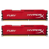 Модуль пам'яті для комп'ютера DDR3 8Gb (2x4GB) 1600 MHz HyperX Fury Red Kingston Fury (ex.HyperX) (HX316C10FRK2/8)